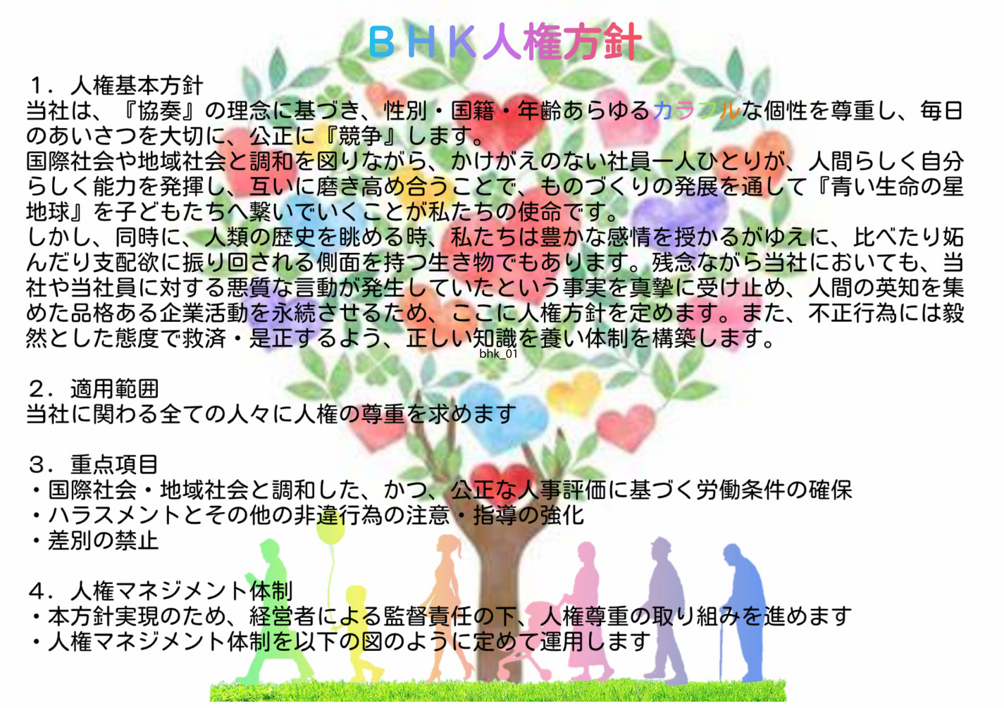 BHK人権方針